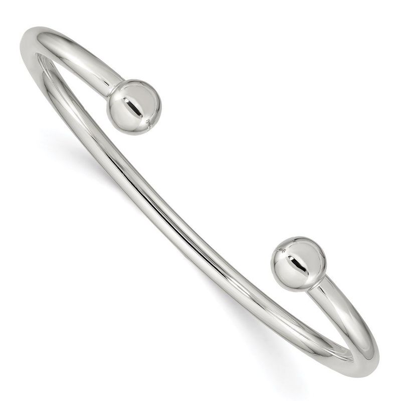 Sterling Silver Cuff Bangle Bracelet_voghion.com