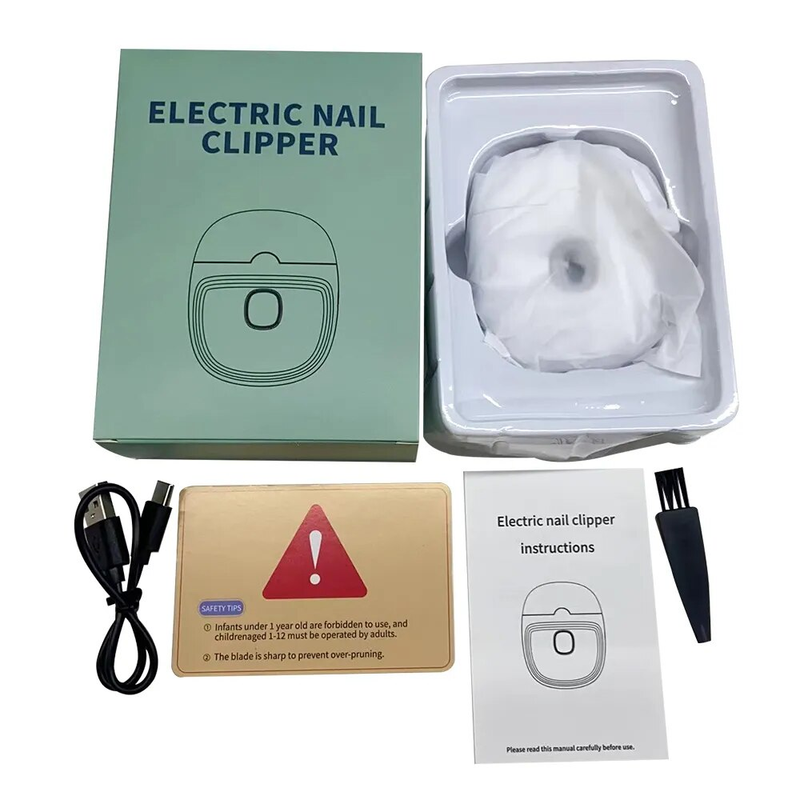 Güzellik Bakım mağazası Makas Şarj Edilebilir Elektrikli Mini Clipper Çocuk Yetişkinler Için Otomatik Tırnak Giyotin Manikür Parlatma Ile_voghion.com