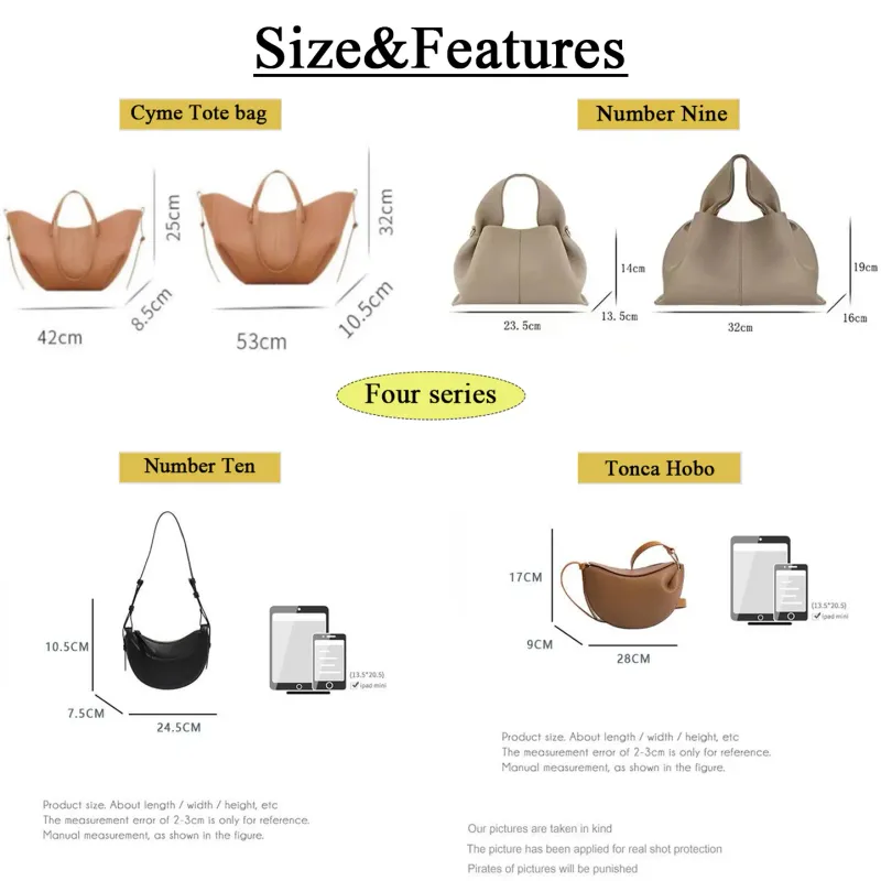 Borse a tracolla Cyme Bags Paris Half-Moon Hobo Designer Bag Borse da donna Numero Dix Pelle di vitello pieno fiore Tonca testurizzata Beri_voghion.com