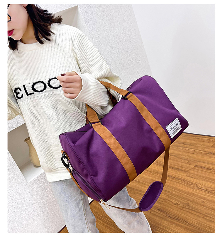 Dry and wet separation fitness short distance travel bag, large capacity, portable, one shoulder crossbody, can be worn_voghion.com