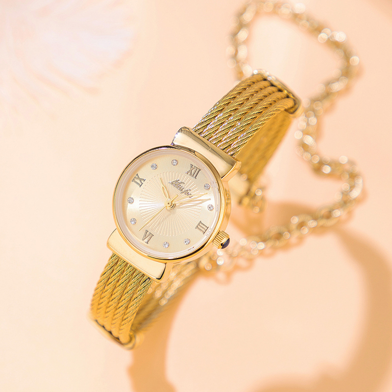 MISSFOX New Watch Women's High-end Simple Bracelet Retro Women's Watch Famous Brand Genuine Niche_voghion.com