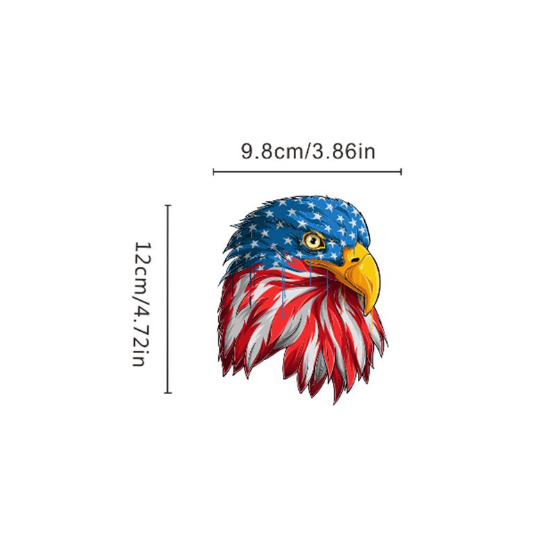 Adesivo per auto elettrica impermeabile con aquila americana dominante in 3D, creativo e resistente ai graffi_voghion.com