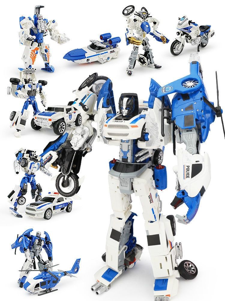 Kaiyu alaşım deformasyon beş gövdeli araba, elmas robot, ateş ejderhası rüzgar çocuk oyuncağı_voghion.com
