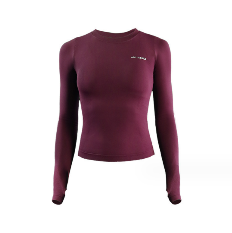Langarm Yoga Shirts Sport Top Fitness Kleidung Tragen Für Frauen Gym Femme Jersey Mujer_voghion.com