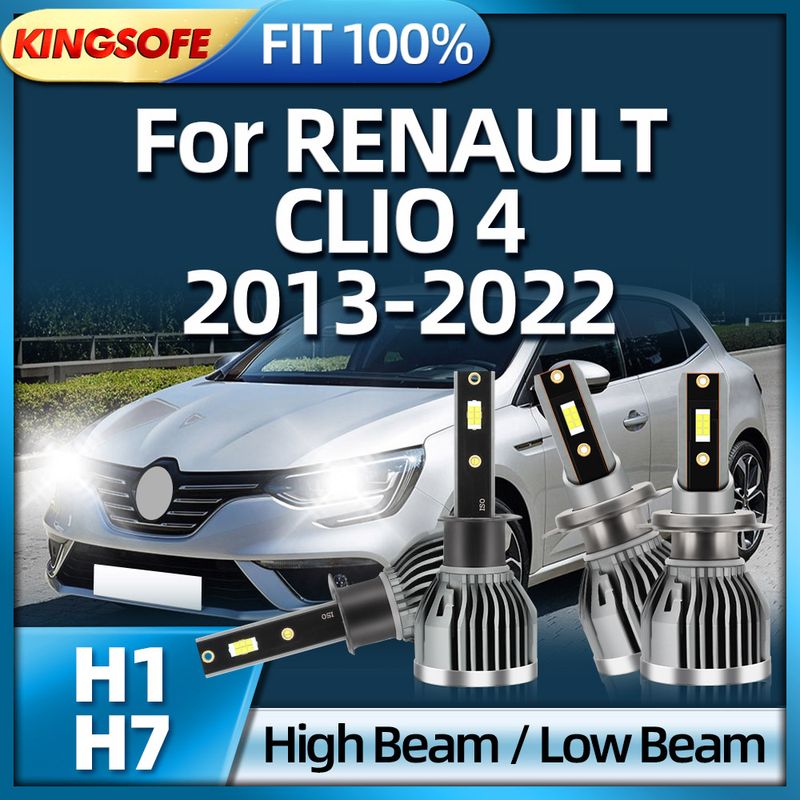 KINGSOFE Led 30000LM Auto Scheinwerfer Lampen H7 H1 Auto Lampe Für RENAULT CLIO 4 2013 2014 2015 2016 2017 2018 2019 2020 2021_voghion.com