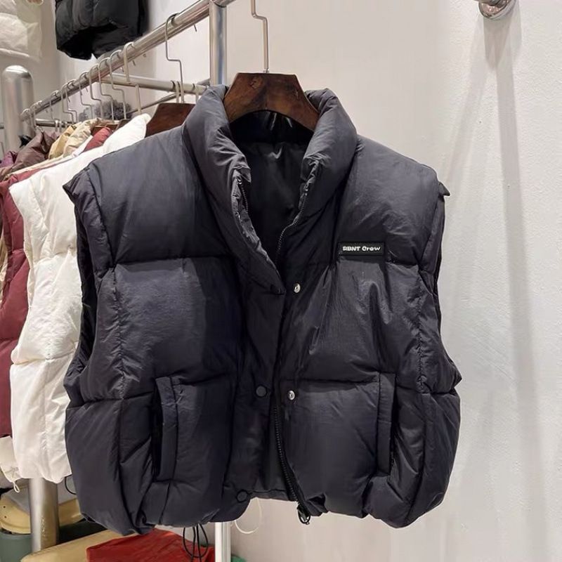 Down Jacket Vest Women's Autumn And Winter New Korean Version Loose European Short Style Casual Temperament_voghion.com