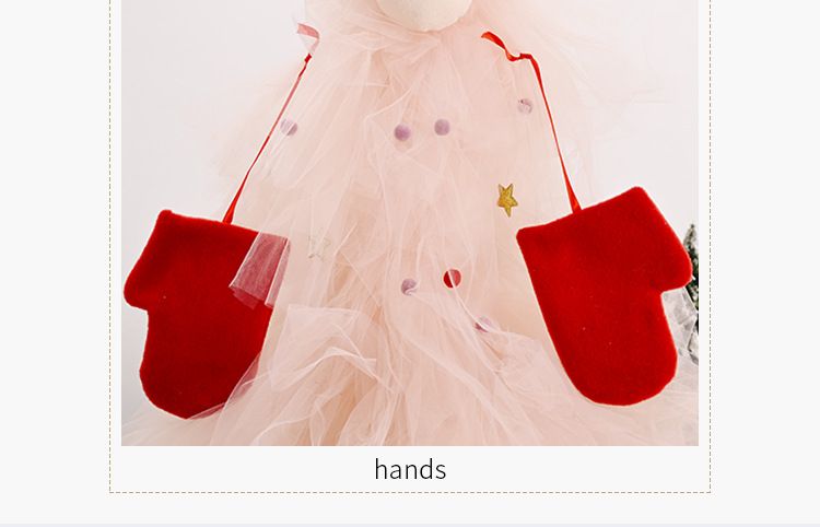 Şenlikli Noel Ağacı Tepesi Seti - Noel Baba Şapkası, Burun ve Eldiven Tasarımı - Tatil Ağaçları İçin Benzersiz Dekoratif Yıldız_voghion.com