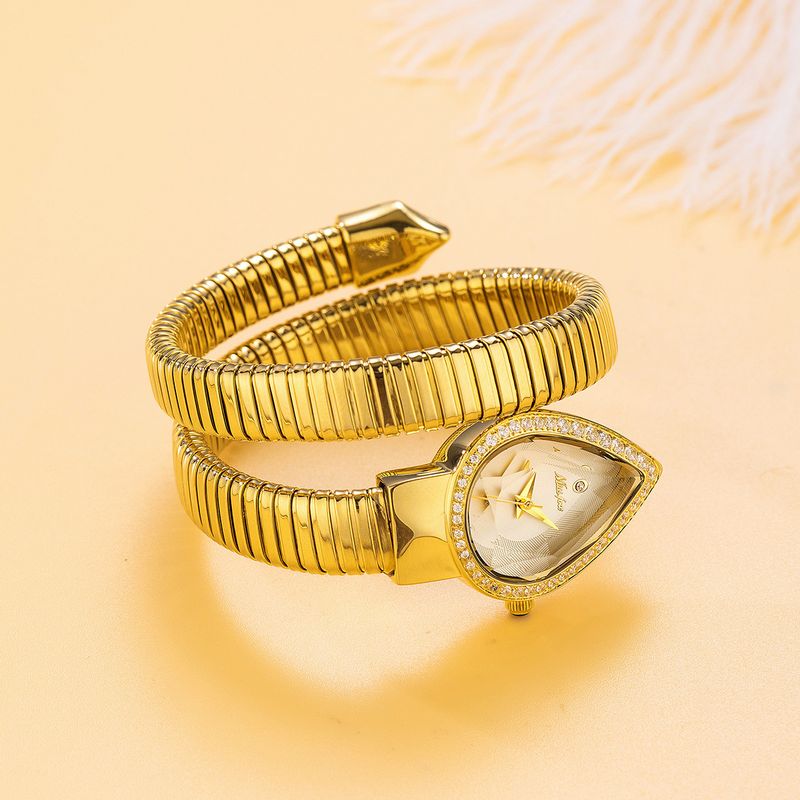 Orologio da polso da donna a forma di serpente, dal design unico, classico e squisito, intarsiato, nuovo in Europa e America, 2025_voghion.com