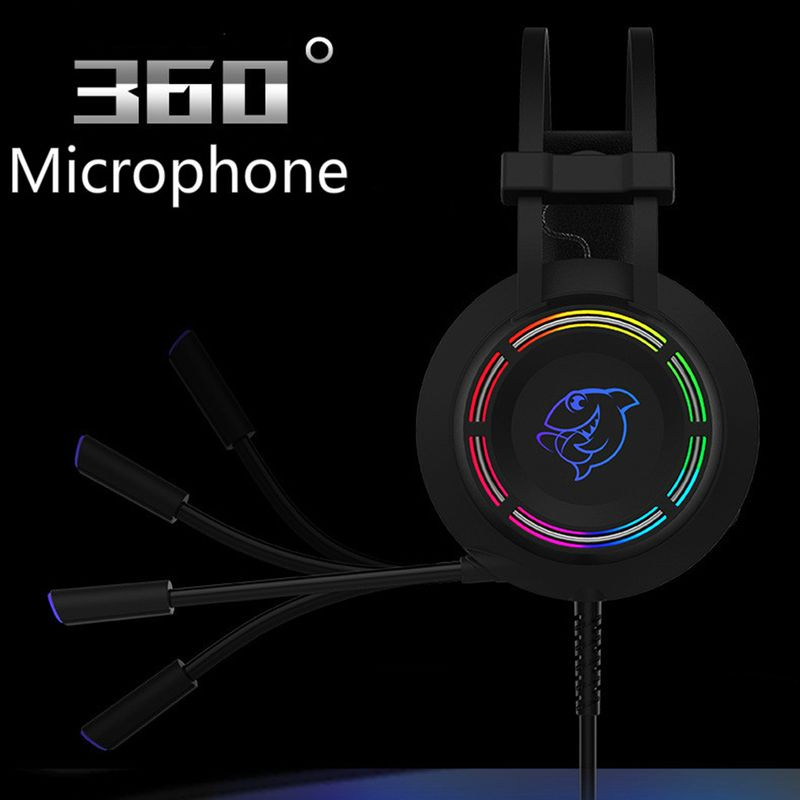 DHG160 USB bekabelde pc-gaminghoofdtelefoon 7.1-kanaals stereobasheadset met microfoon_voghion.com