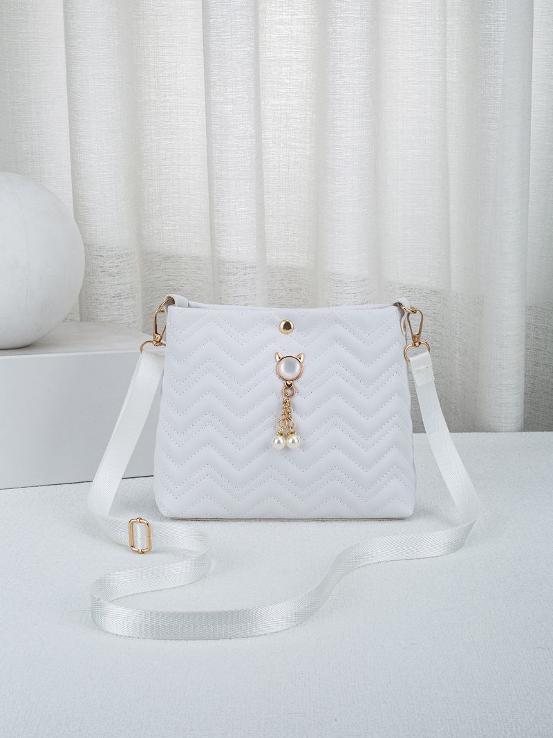Women's Bags One Piece Wave Quilted Bucket Bag Fashion Mini Crossbody Bags Women Shoulder Bags And Wallets_voghion.com