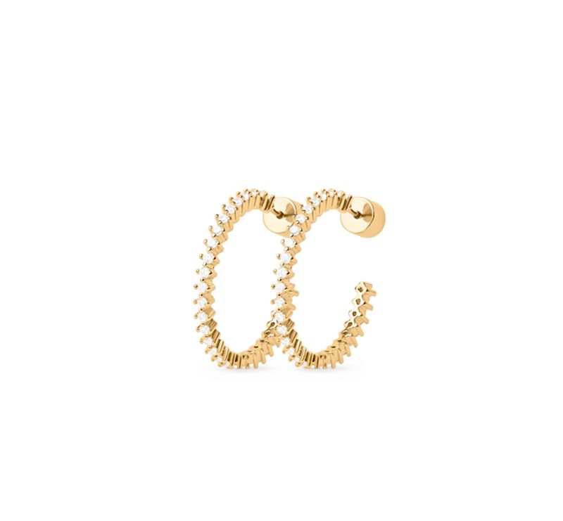 Damessieraden Volledige diamanten C-vormige oorbellen Licht luxe high-end design Mode temperament Unieke oorbellen Oorsieraden_voghion.com
