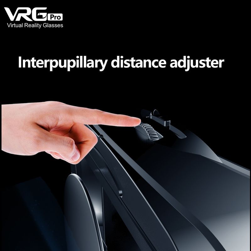 VRG Pro VR-Brille Virtual Reality Headset-Geräte Viar 3D-Helmbrillenlinsen Smart für Smartphone-Handy-Spiel_voghion.com