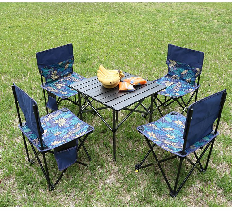 Sgabello da campeggio portatile per esterni, da pesca, con schienale, sedia pieghevole per picnic, viaggi e tempo libero_voghion.com