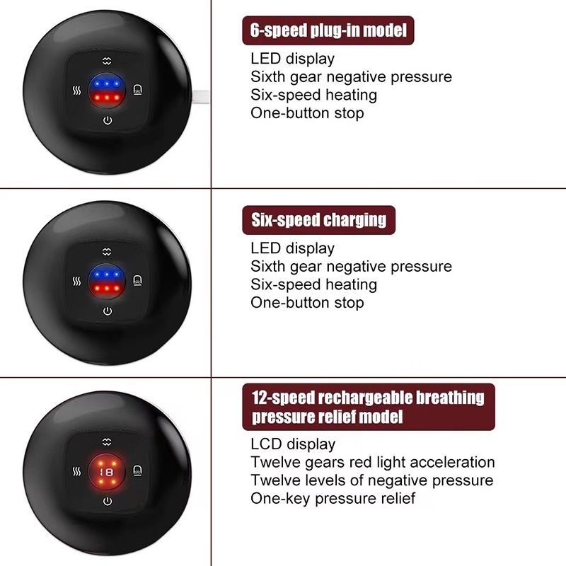 Electric Vacuum Scraping Guasha Gua Sha Hine Suction Therapy Cupping Massage Set_voghion.com
