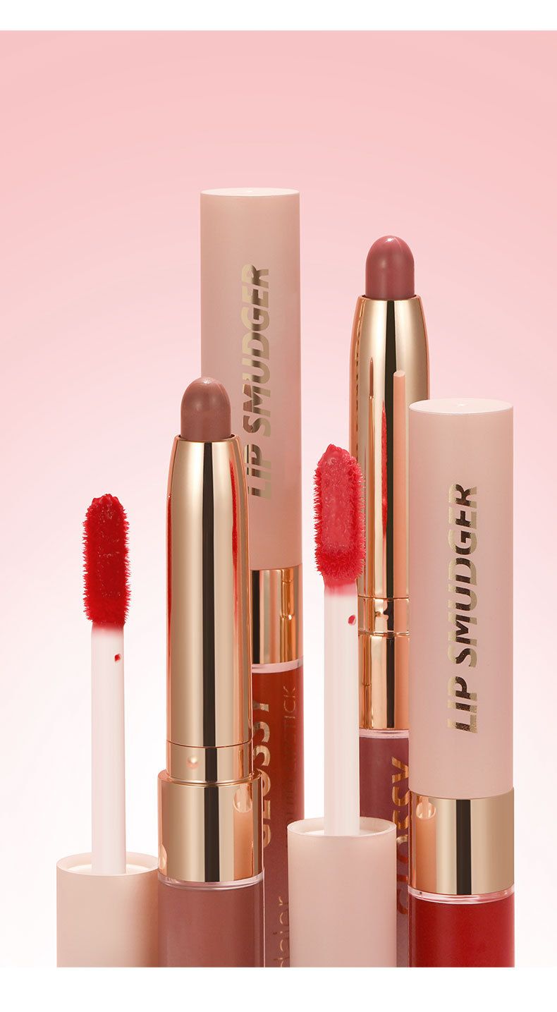 Pudaier Cross-border 10 Farbe Doppelkopf Lippenstift Lipgloss Matte Lip Glaze Farbe Flüssiger Lippenstift Samt Lipgloss_voghion.com