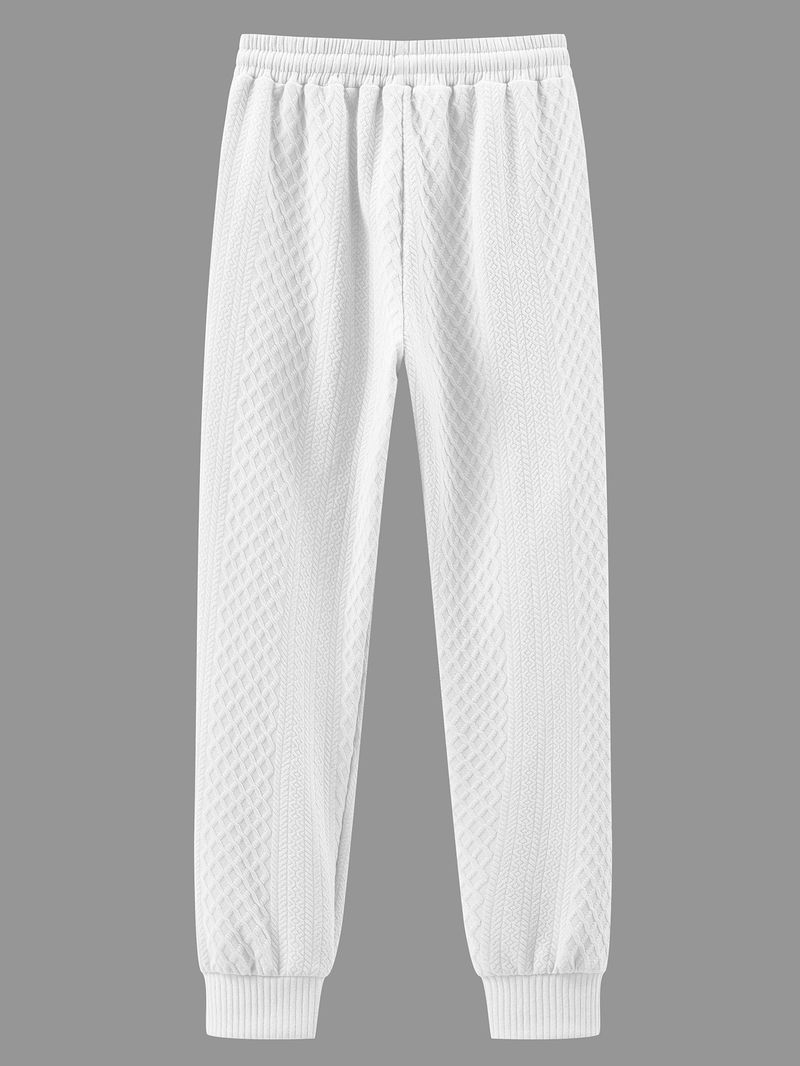 Herren Cord Jogger Pants mit elastischem Bündchen, lässige Slim Fit Hose für Frühling und Herbst, leichte bequeme Streetwear_voghion.com