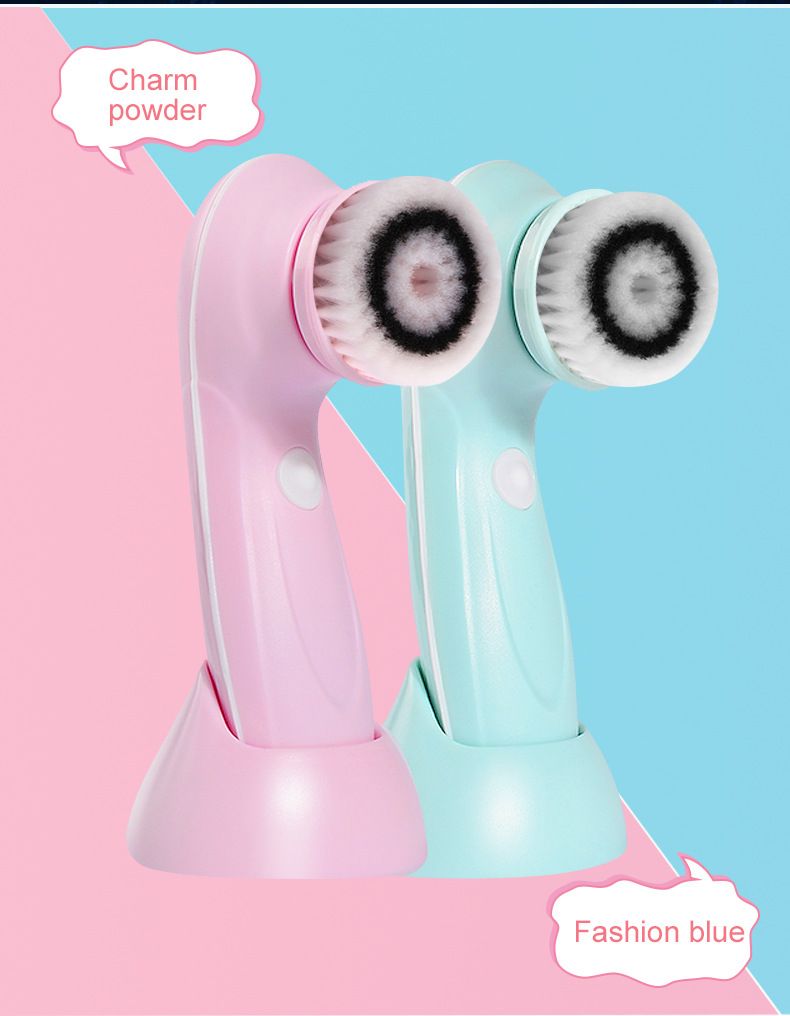 3-in-1 Electric Facial Cleanser Rotating Massage Face Brush Blackhead Pore Cleaner Deep Cleansing_voghion.com