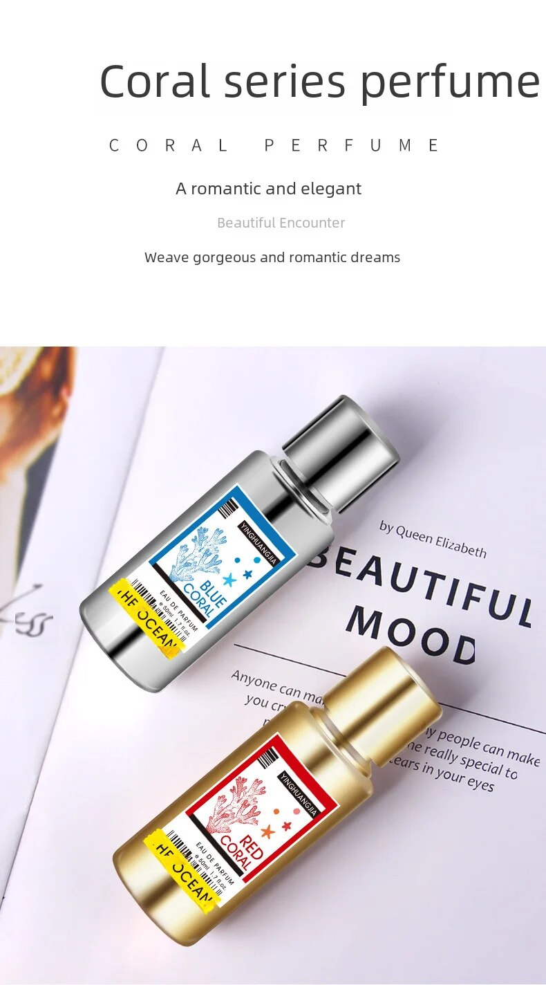 2024 Nowe Perfumy Coral Men's Test Tube Neutral Perfume Pilot Długotrwały Zapach 50ml Kwiatowy Ton_voghion.com