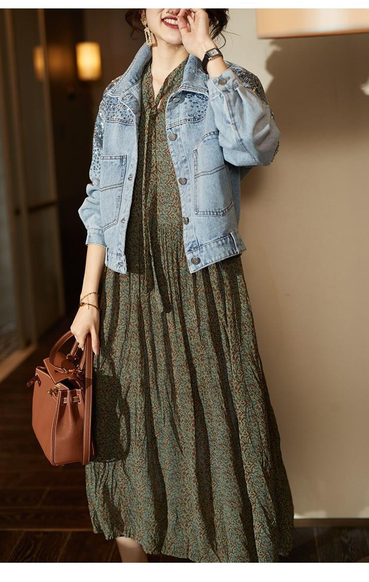 Chaqueta vaquera para mujer Chaquetas para mujer Abrigos vaqueros Chaqueta vaquera para mujer Chaqueta vaquera para mujer Abrigo de mujer Nuevo en_voghion.com