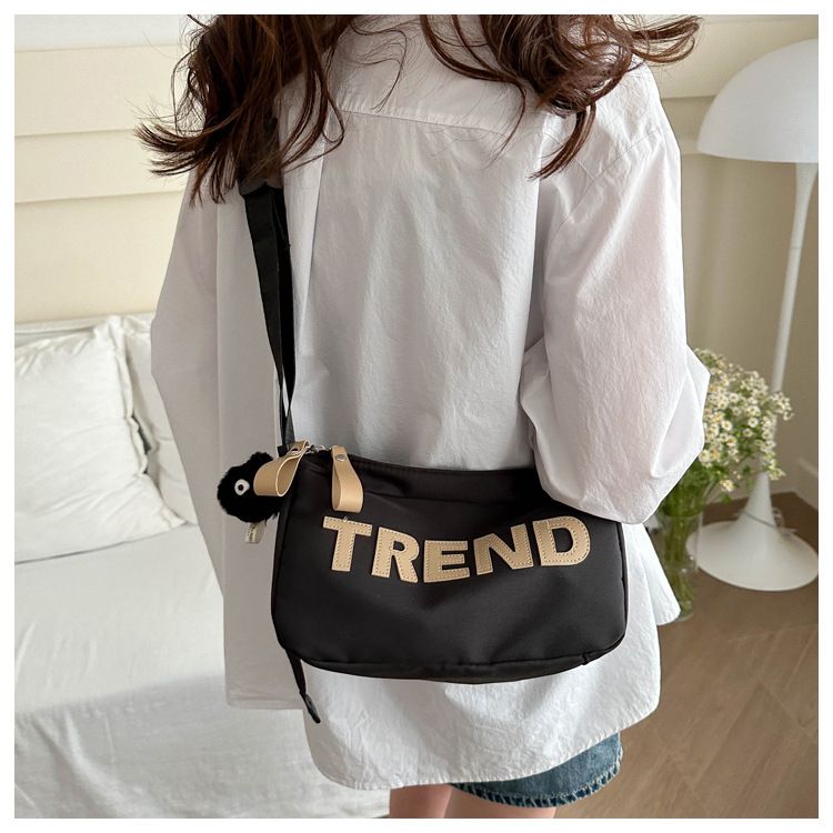 Μοντέρνο υφασμάτινο χιαστί της Οξφόρδης για την άνοιξη 2024, νέα ελαφριά τσάντα επιστολής μετακίνησης μεγάλης χωρητικότητας, απλή και_voghion.com