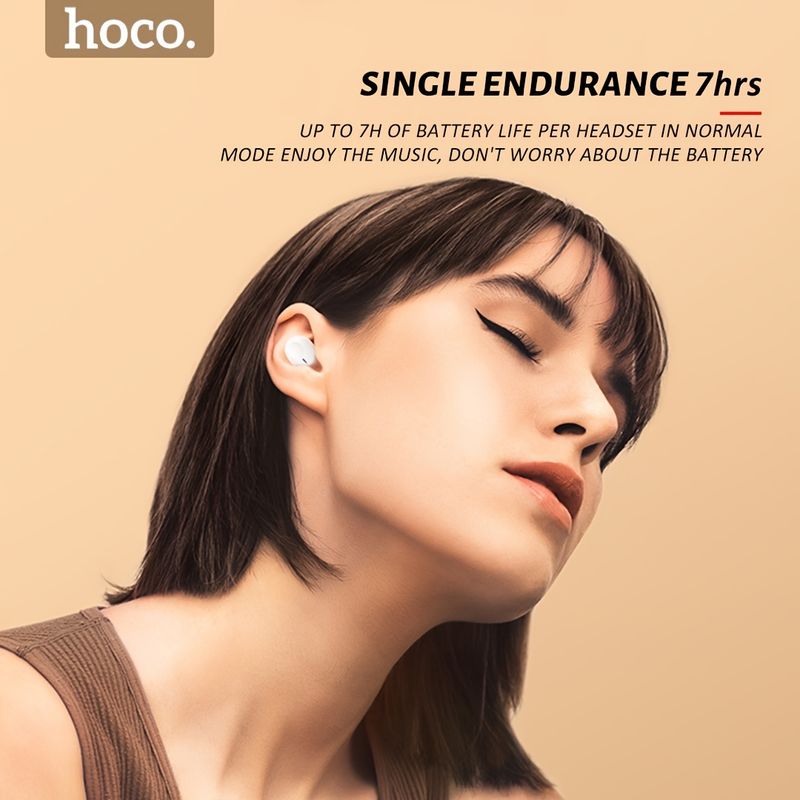 HOCO EQ3 Neue Upgrade-Ohrhörer mit Geräuschunterdrückung, kabelloses 5.3-Headset, Gaming-Ohrhörer mit geringer Latenz, Ohrhörer mit HD-Musiksound, Ohrhörer zum 7-stündigen Genießen,_voghion.com