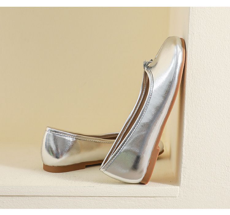 French Mary Jane Shoes Women's One-pedal Pig's Trotters Split-toe Flat-soled Single Shoes Soft-soled Shallow Mouth Large-size Women's Shoes_voghion.com