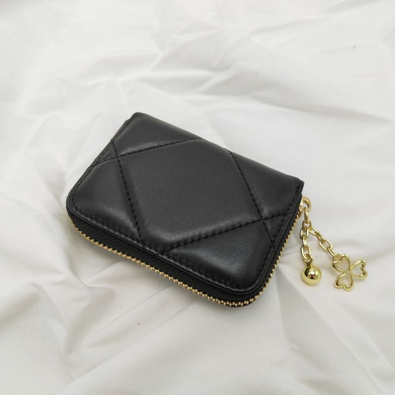 Portafoglio corto da donna in vera pelle, grande capacità, con cerniera, alla moda, 2025_voghion.com