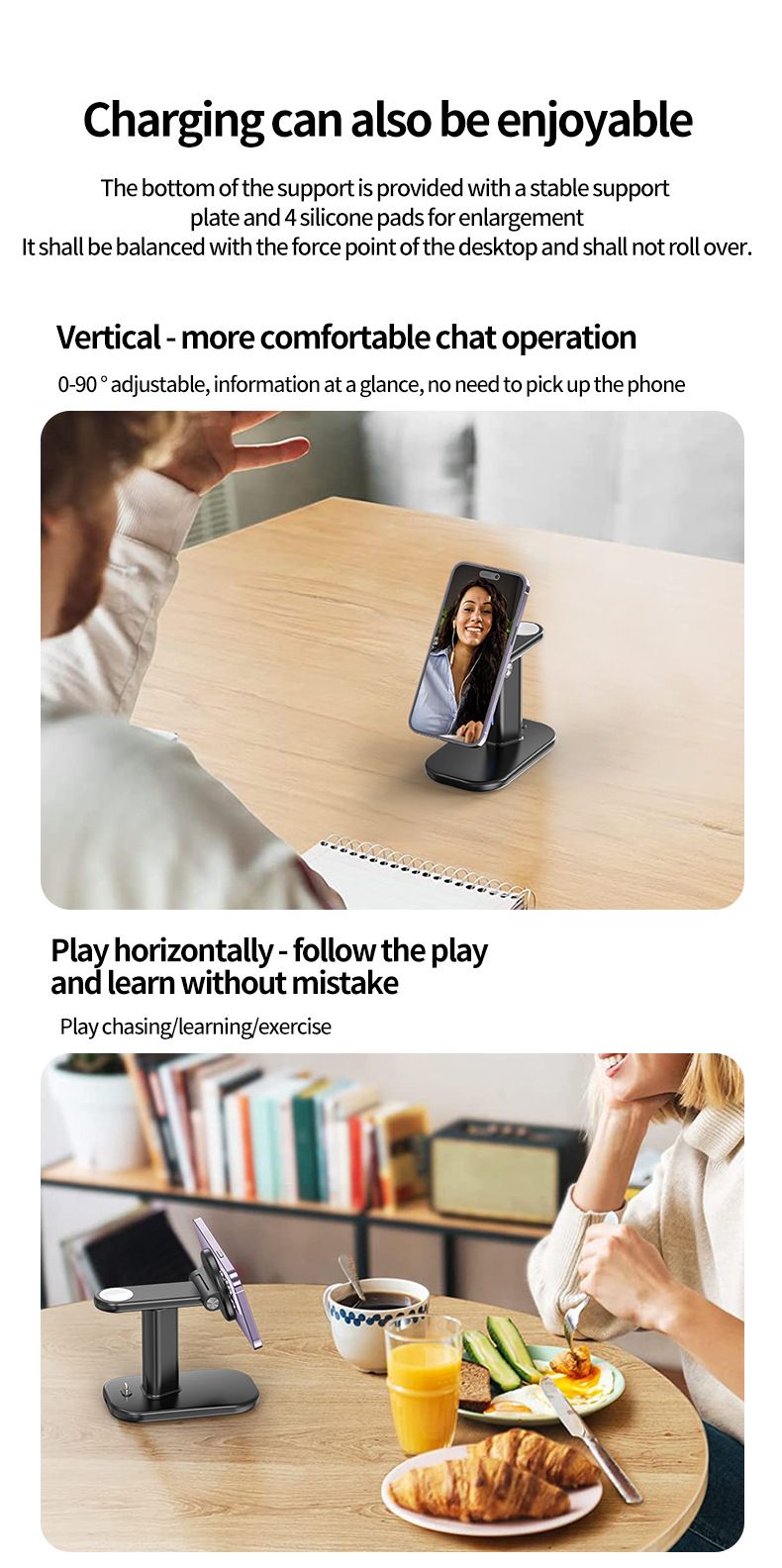 QFV50704555550<=3 Cross-Border Hot Item Magnetic 3-in-1 Foldable Charging 25W Wireless Charger Source Factory_voghion.com