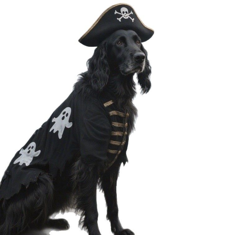 Pet Dog Halloween Hat Set Cosplay Pirate Costume_voghion.com