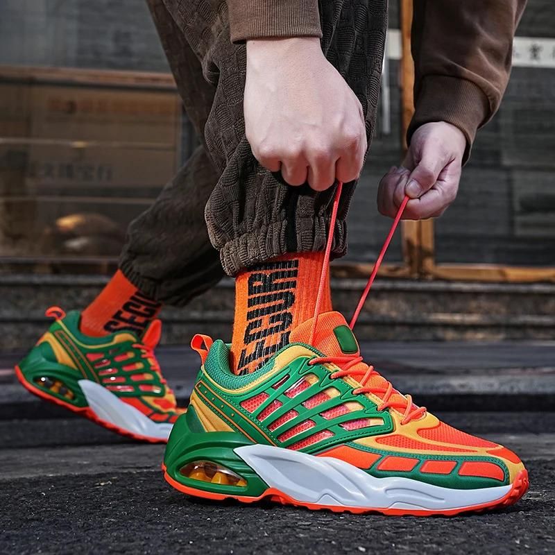 Scarpe da corsa sportive casual da uomo alla moda personalizzate con piccolo MOQ, con cuscino d'aria, leggere, lavorate a maglia, per uomo, atletiche, da allenamento_voghion.com