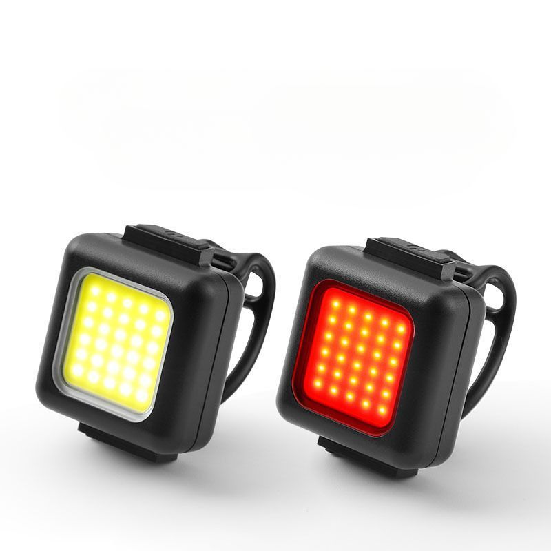 Acessórios para bicicleta Tail Night Ciclismo Lanterna forte Aviso Luz frontal Recarregável_voghion.com