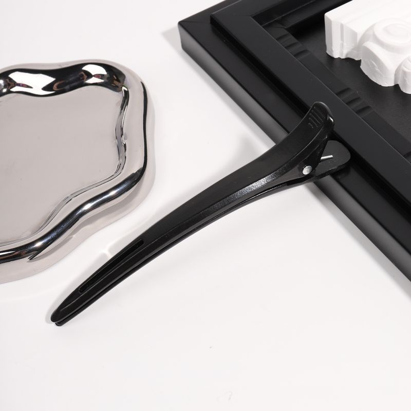 Pince à bec de canard longue non marquante de qualité professionnelle - Grande taille pour le lavage du visage, le maquillage, la frange et le positionnement des cheveux pour coiffeur_voghion.com