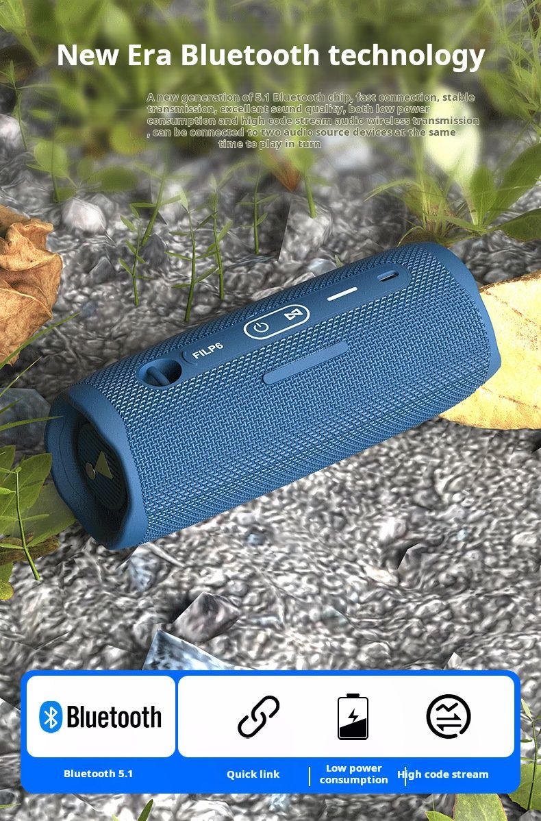 Flip6 Outdoor Waterproof Can Tf Card Slot Wireless Mini Portable Party Subwoofer Bluetooth Speaker_voghion.com