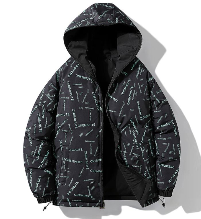 Giacca imbottita in cotone da uomo, giacca autunnale e invernale europea e americana, giacca imbottita in cotone da uomo con ricamo statunitense, giacca imbottita spessa_voghion.com