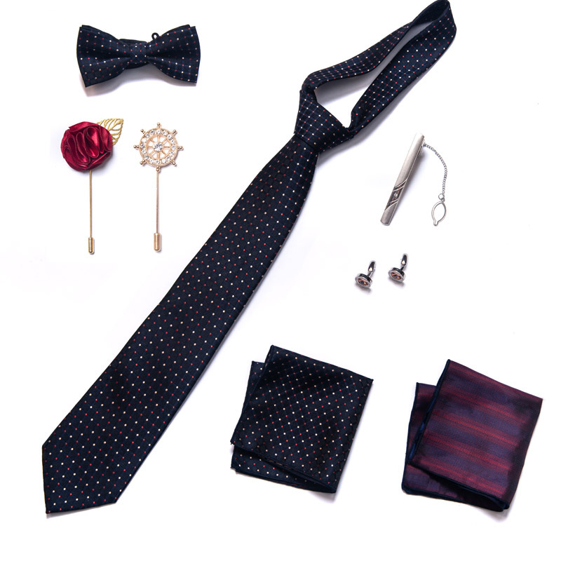 Papion cravată, accesorii pentru bărbați, set de 8 piese, corsaj, broșă, butoni, rochie formală, costum, nuntă și nuntă_voghion.com