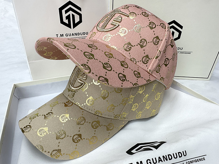 Spring Autumn Seasons Fashion All over Printing, Gold Stamping, Embroidered Baseball Hat, Male and Female Lovers, Sun_voghion.com