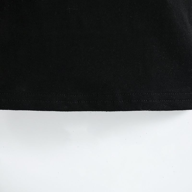 Toddler Boys Clothing Fashion Boys Short sleeved Suit Summer Children's Letter Black T shirt Denim Shorts Two piece Suit_voghion.com