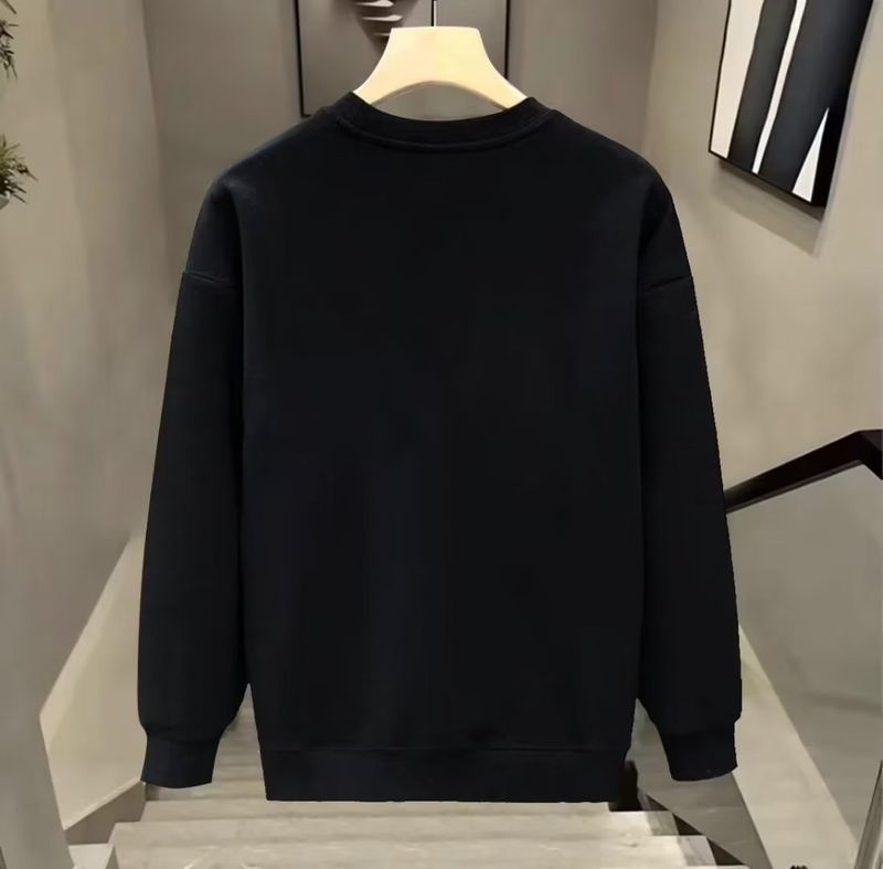 Herrkläder Sweatshirt herr ny vår- och hösttrend rund hals långärmad topp ungdom casual all matchande mönstrad jacka_voghion.com