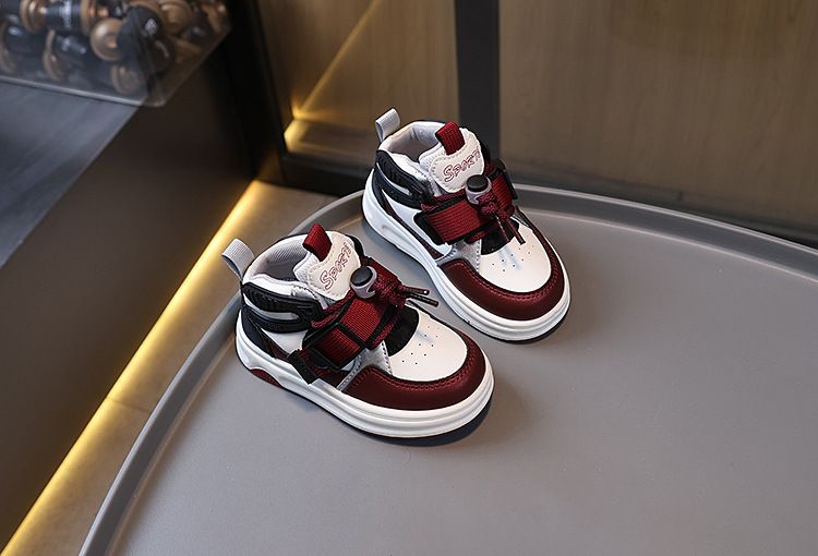New Boys' Casual Board Shoes Velcro Girls' Bread Shoes Soft Soled Baby Shoes_voghion.com