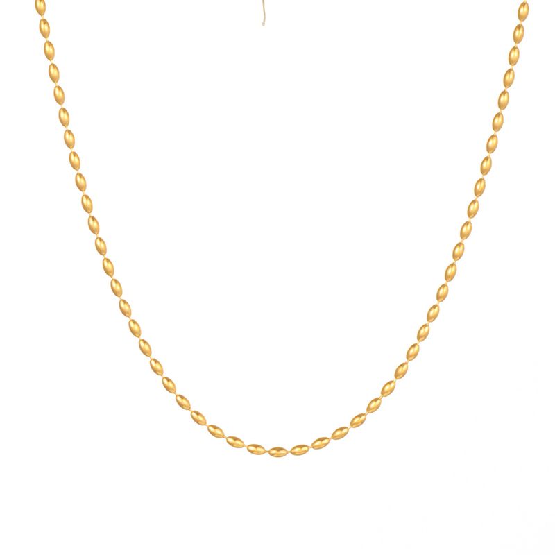 Collar minimalista de múltiples capas de acero inoxidable chapado en oro con estilo INS, gargantilla de clavícula con nicho_voghion.com