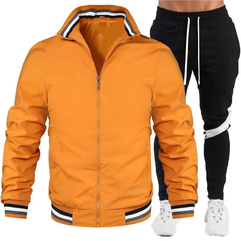 Spring two-piece set, casual pilot jacket, high-quality jacket set_voghion.com