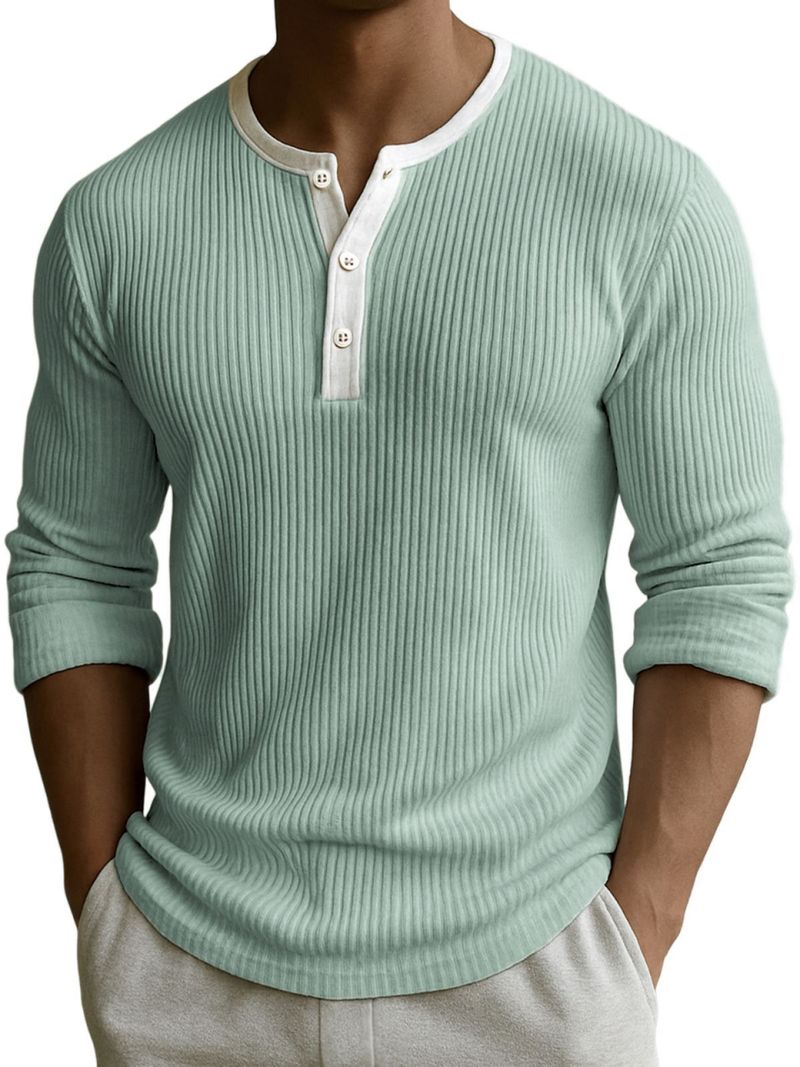 "Men's Digital Print Henley Shirt - Breathable Polyester V-Neck With 3-Button Placket, Motorcycle & Geometric Patterns (Sizes S-5XL)"_voghion.com