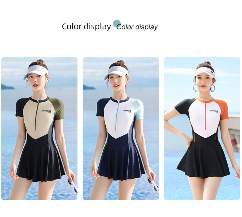 Konservativer High-End-Einteiler-Badeanzug für Damen 2025 Neue Sommer-Profi-Bauchkontrolle Abnehmende Plus-Size-Bademode_voghion.com