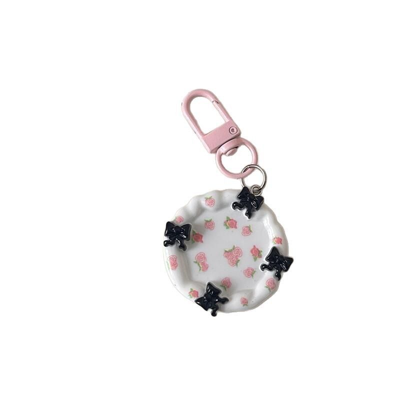Floraler süßer Schlüsselanhänger, kleiner Anhänger, Rucksack-Dekoration, Abschlussgeschenk, Schlüsselloch, High-End-Gefühl_voghion.com
