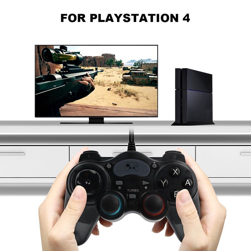 7v1 kabelový herní ovladač pro PC Gamepad pro PS3/PS4/PC360 Android Joystick s OTG převodníkem pro Switch NS podpora Steam Games_voghion.com