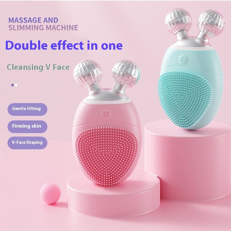Detergente viso in silicone - Dispositivo di bellezza elettrico per la pulizia dei pori e il massaggio lifting_voghion.com