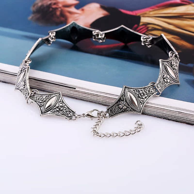 New Bohemian Neckchain Pattern Design Short Collar Main Fashion Necklaces_voghion.com