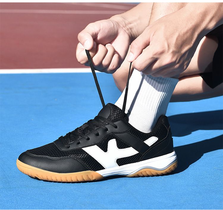 Scarpe estive traspiranti e ammortizzate in mesh da uomo e da donna, resistenti all'usura Scarpe da ping pong comode e traspiranti_voghion.com