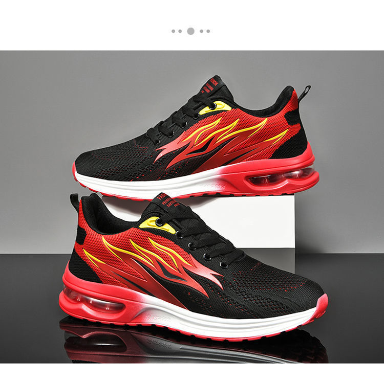 Men's Flame Cushion Running Shoes - Lightweight & Breathable With Soft Sole For Maximum Comfort (Trend Shock Absorption Gym & Jogging)_voghion.com