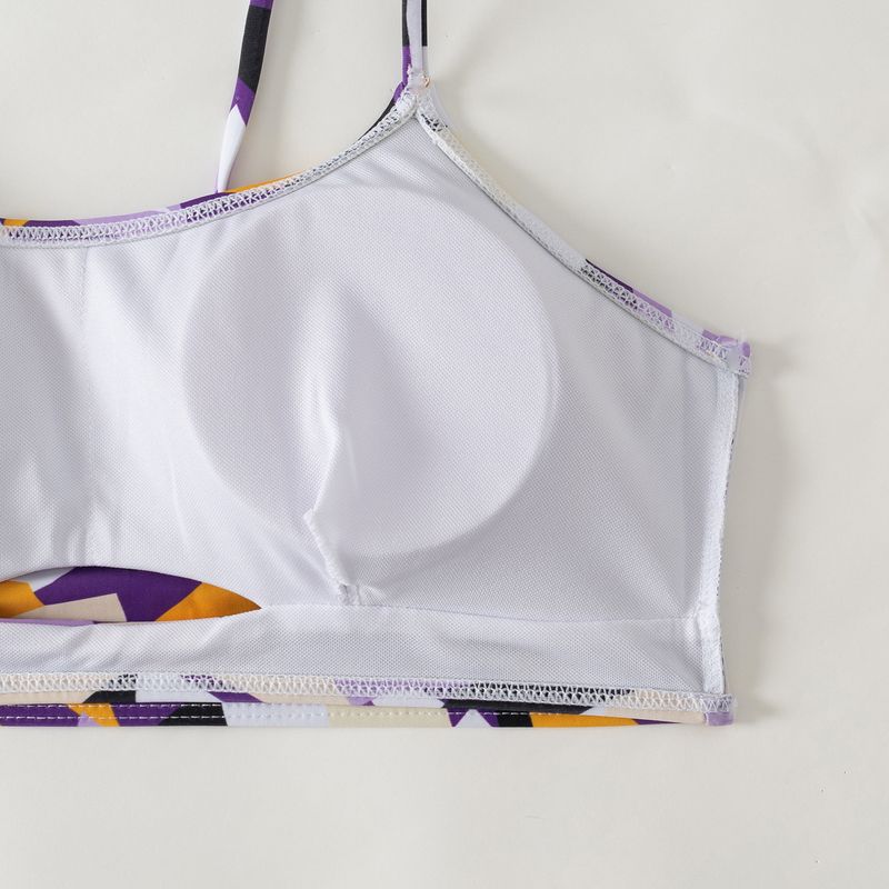 Women's Clothing High End Multi Color Printing Fashion Three Piece Bikini BIKINI Sexy Women's Swimsuit_voghion.com